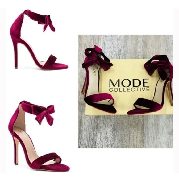 The Mode Collective SAGE Sandel in Bordeaux Velvet - Picture 6 of 10